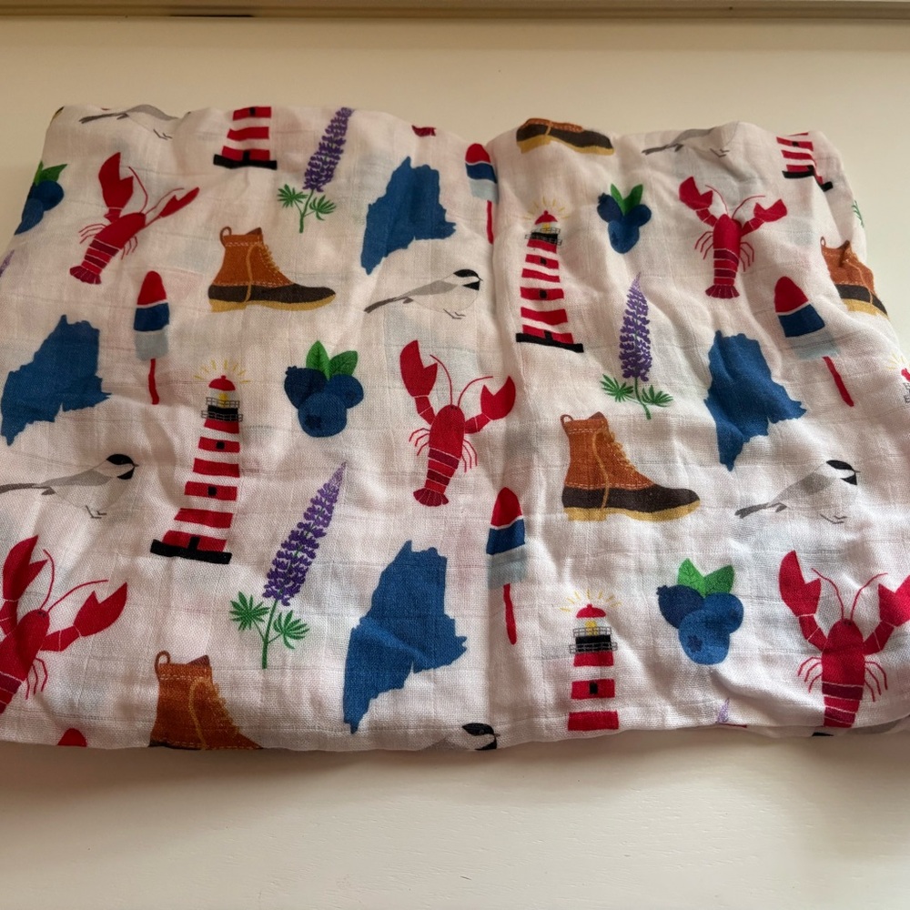 Maine Themed Swaddle Blanket